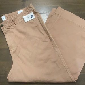 NWT GAP high rise wide leg crop jeans